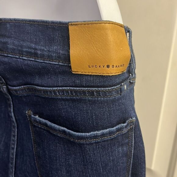 Lucky Brand Brooke Boot Dark Wash 5-Pocket Button Zip Closure Blue Jeans-8/29 - Picture 8 of 13